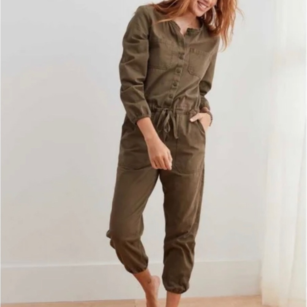Modern Aerie Army Green Coveralls